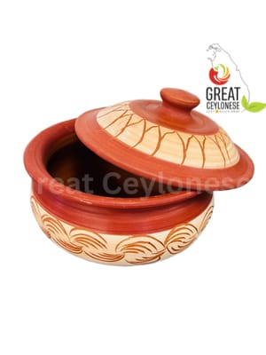 DESIGN 7 INCH CLAY POT AND LID SET