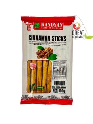 KANDYAN CINNAMON STICKS C5 4"