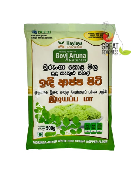GOVI ARUNA MORINGA MIX WHITE RICE STRING HOPPER FLOUR - Image 1