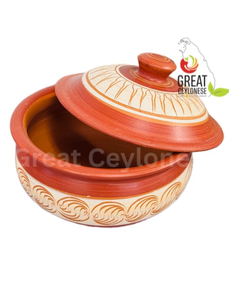 DESIGN 10 INCH CLAY POT AND LID SET - Image 1