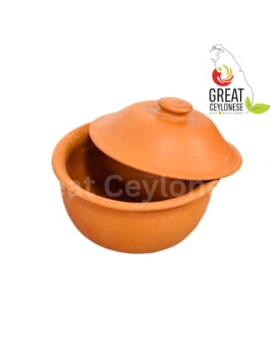 PLAIN CLAY POT AND LID SET PLAIN - SMALL