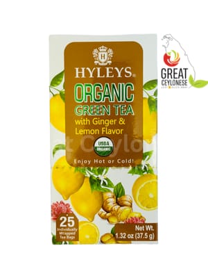 HYLEYS GREEN TEA WITH GINGER & LEMON FLAVOUR 37.