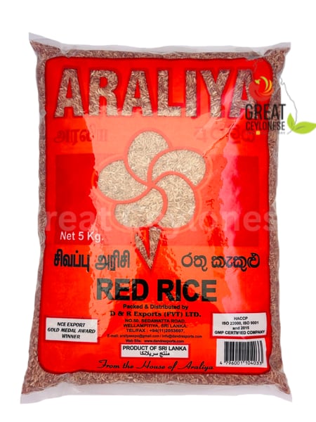 ARALIYA RED RAW RICE (RATHU KEKULU) - Image 1