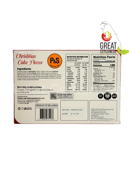 P&S CHRISTMAS CAKE PIECES - Image 2